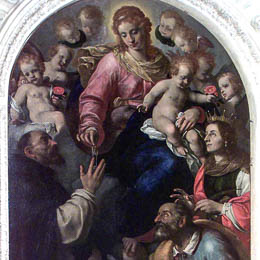 Carlo Ceresa, Pala della Madonna del Rosario e santi